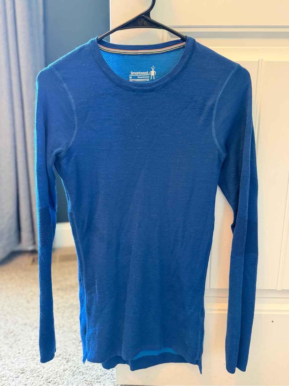 Smartwool Women's Intraknit 200 Merino Wool Base Layer Crew Top Teal, Size M